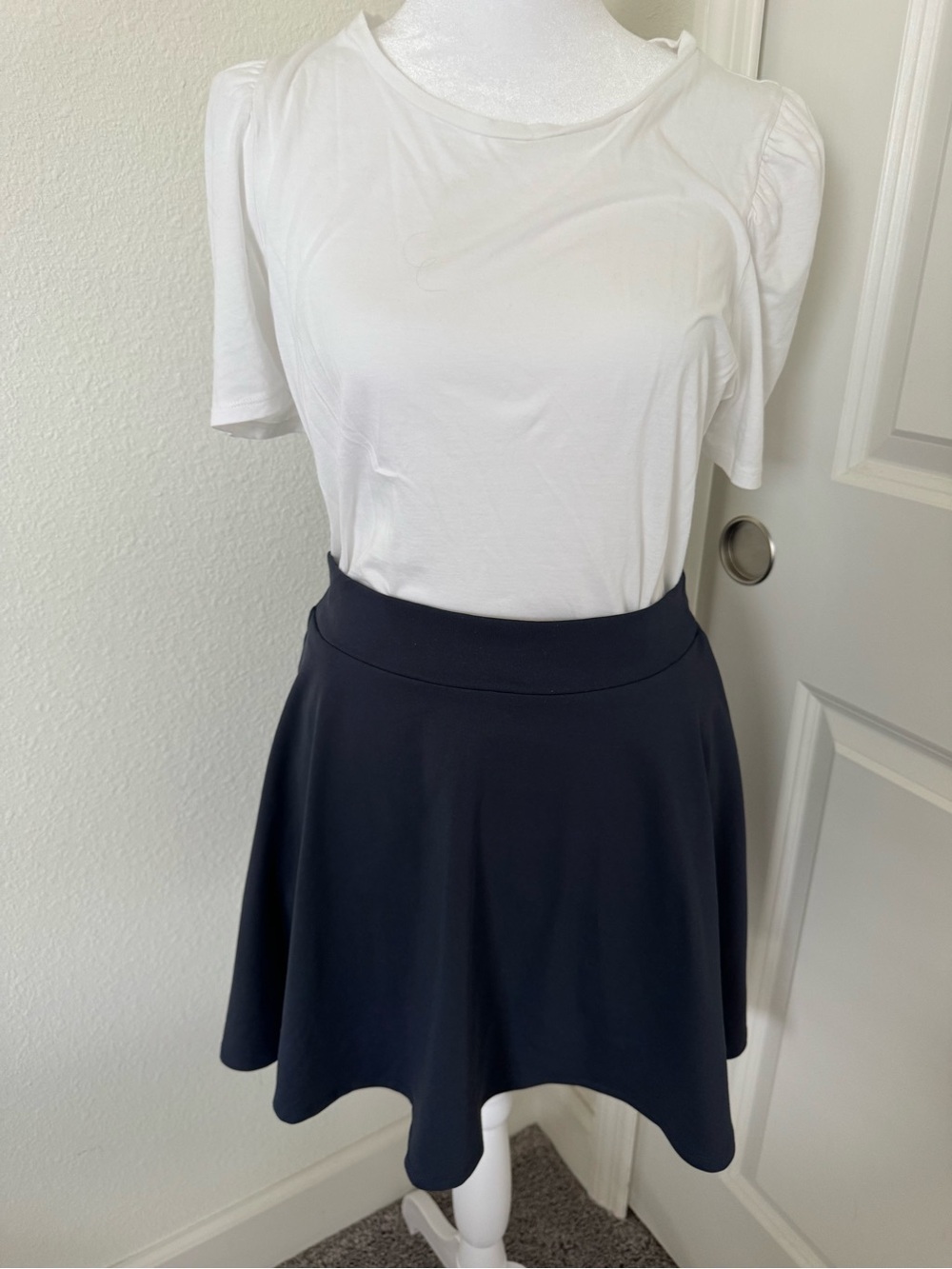Flattering Black Skater Skirt blouse sold  separately
